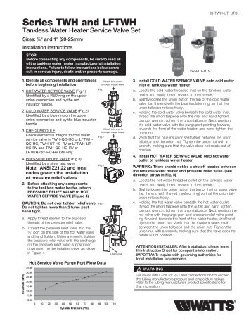 Series TWH and LFTWH - Watts Water Technologies, Inc.