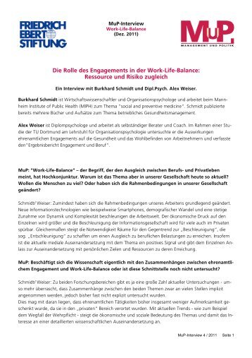 Die Funktion des Engagements in der Work-Life-Balance