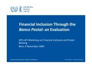 Financial inclusion through the Banco Postal: an evaluation