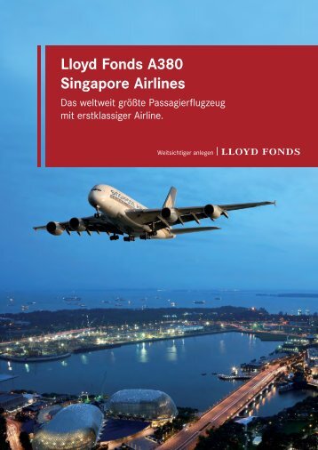 Lloyd Fonds A380 Singapore Airlines
