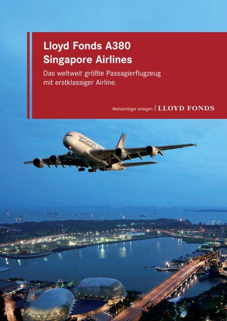 Lloyd Fonds A380 Singapore Airlines