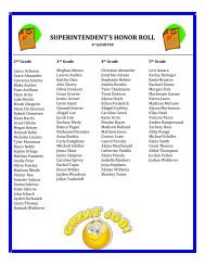 4Q Honor Roll