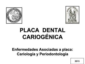 caries dental - Facultad de OdontologÃ­a