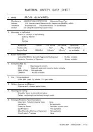 MATERIAL SAFETY DATA SHEET - Epson POS Printers