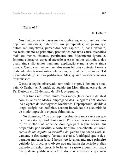 As casas mal assombradas - de Camille Flammarion - Limiar EspÃ­rita