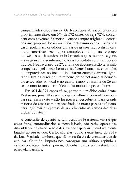 As casas mal assombradas - de Camille Flammarion - Limiar EspÃ­rita