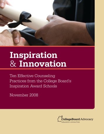 Inspiration & Innovation - College Board Advocacy & Policy Center