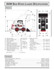 S330 SKID-STEER LOADER SPECIFICATIONS - Location Blais