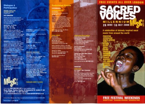 Sacred Voices Music Village - Cultural Co-operation