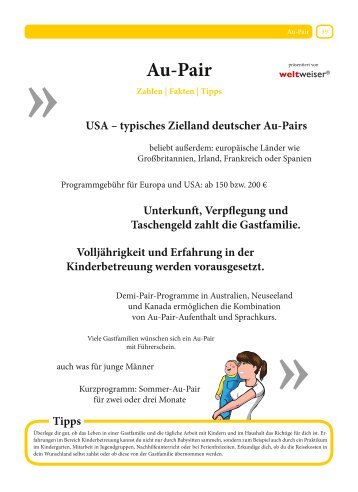 Au-Pair - Weltweiser