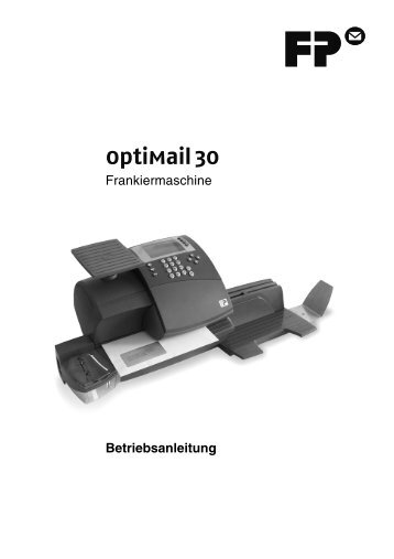 OptiMail 30 DEU / Betriebsanleitung - Francotyp Postalia