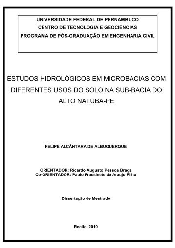 estudos hidrolÃƒÂ³gicos em microbacias com diferentes ... - LERF - USP