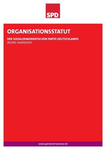 organisationsstatut - SPD-Bezirk Hannover