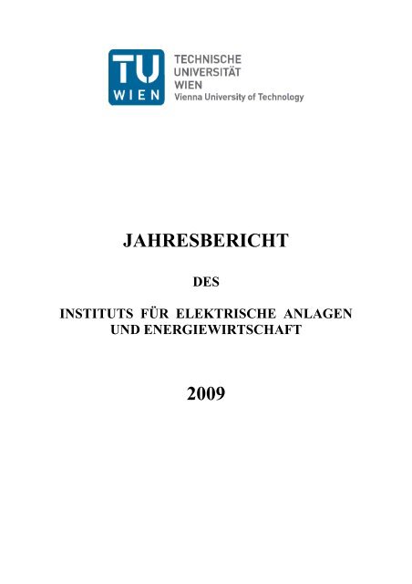 JAHRESBERICHT 2009 - EA - Technische UniversitÃ¤t Wien