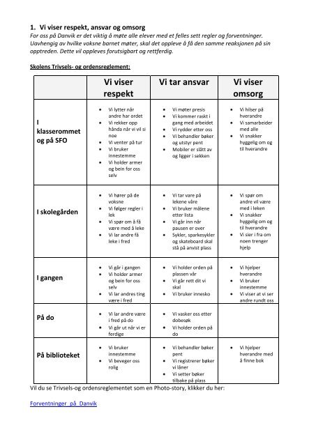 Sosial kompetanseplan for Danvik skole - Drammen kommune