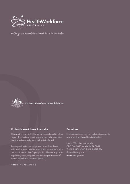 Health Workforce Australia 2012-13 Work Plan