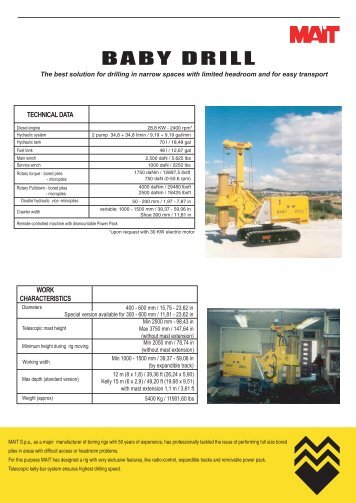 Mait Baby Drill - AGD Equipment