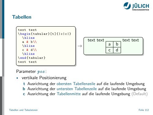 Latex - Presentation - STRV Erdwissenschaften