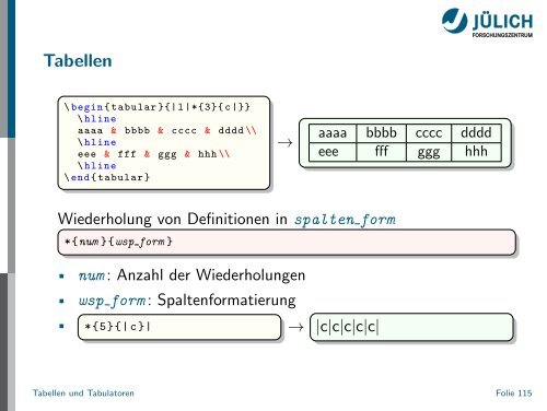 Latex - Presentation - STRV Erdwissenschaften