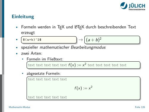 Latex - Presentation - STRV Erdwissenschaften