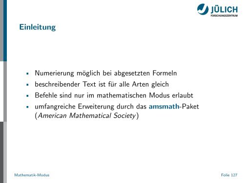 Latex - Presentation - STRV Erdwissenschaften