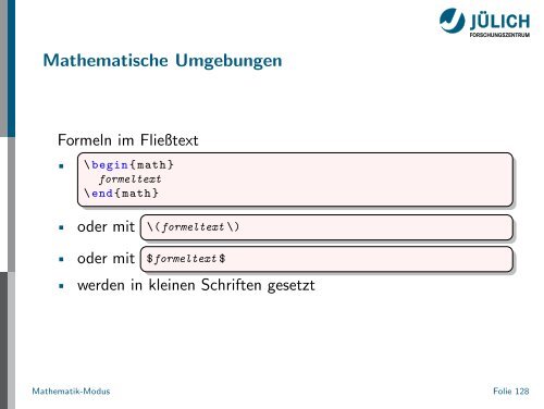 Latex - Presentation - STRV Erdwissenschaften