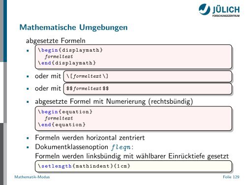 Latex - Presentation - STRV Erdwissenschaften