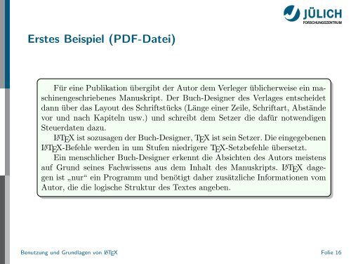 Latex - Presentation - STRV Erdwissenschaften