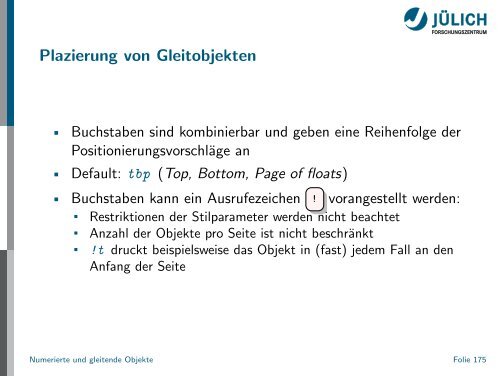 Latex - Presentation - STRV Erdwissenschaften