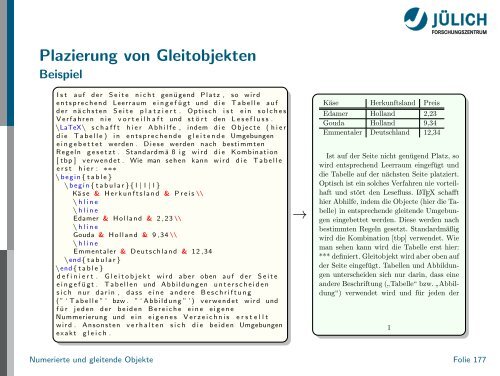 Latex - Presentation - STRV Erdwissenschaften