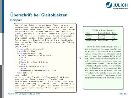 Latex - Presentation - STRV Erdwissenschaften