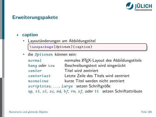 Latex - Presentation - STRV Erdwissenschaften