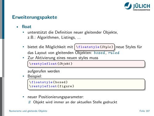 Latex - Presentation - STRV Erdwissenschaften