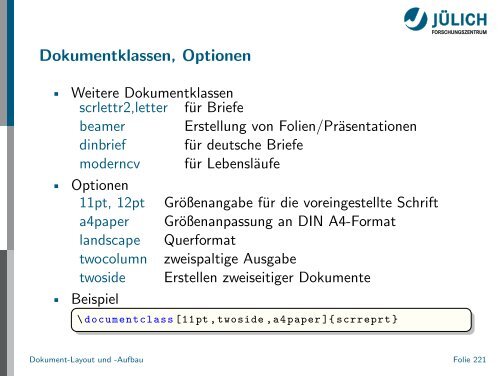 Latex - Presentation - STRV Erdwissenschaften