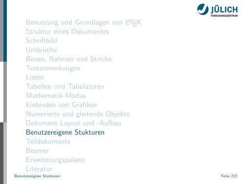 Latex - Presentation - STRV Erdwissenschaften