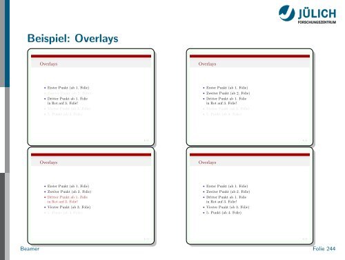 Latex - Presentation - STRV Erdwissenschaften