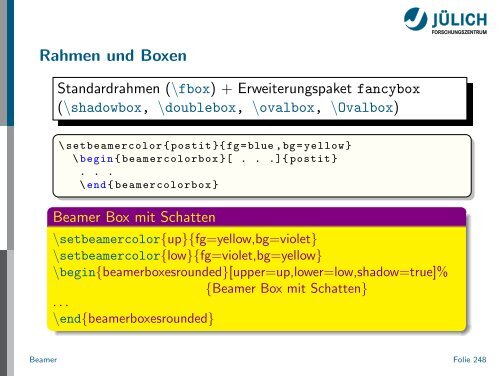 Latex - Presentation - STRV Erdwissenschaften