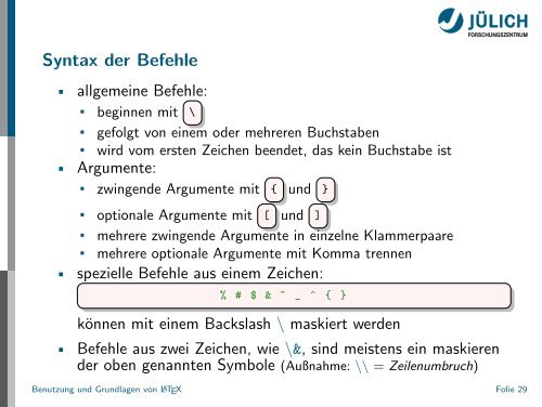 Latex - Presentation - STRV Erdwissenschaften