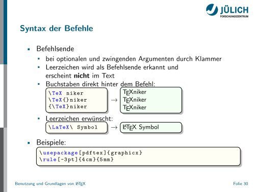 Latex - Presentation - STRV Erdwissenschaften