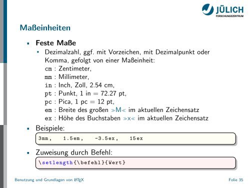 Latex - Presentation - STRV Erdwissenschaften