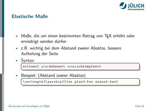 Latex - Presentation - STRV Erdwissenschaften