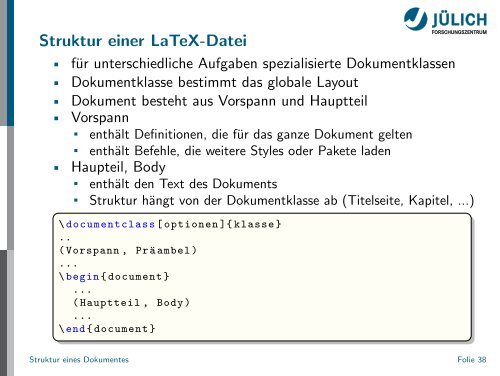 Latex - Presentation - STRV Erdwissenschaften