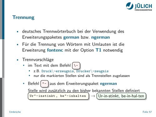 Latex - Presentation - STRV Erdwissenschaften