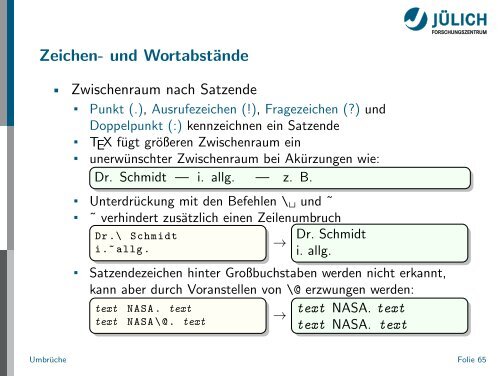 Latex - Presentation - STRV Erdwissenschaften