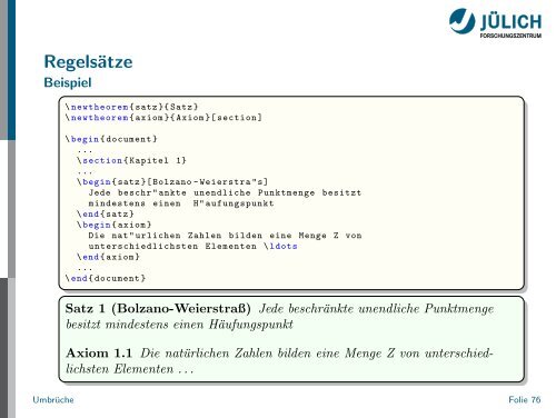 Latex - Presentation - STRV Erdwissenschaften