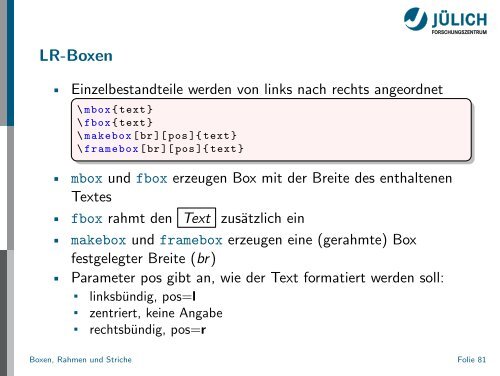 Latex - Presentation - STRV Erdwissenschaften