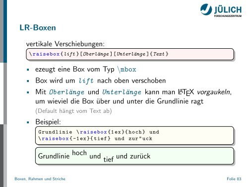 Latex - Presentation - STRV Erdwissenschaften