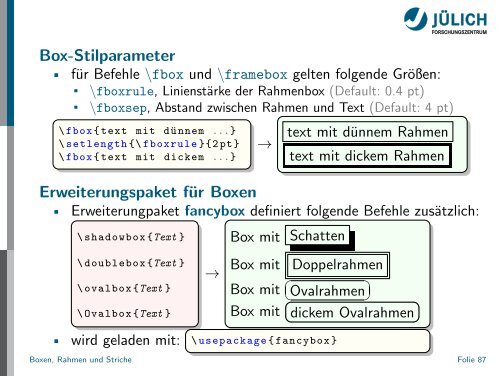 Latex - Presentation - STRV Erdwissenschaften