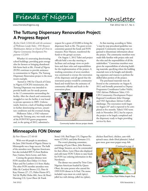 FON news Fall 12-2.pdf - Friends of Nigeria