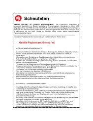 Stellenanzeige Gehilfe Papiermaschine - Scheufelen